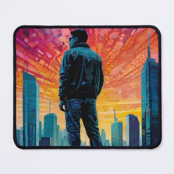 Item preview, Cityscape enveloped in the warm hues of sunrise  designed and sold by KilianSzmid.