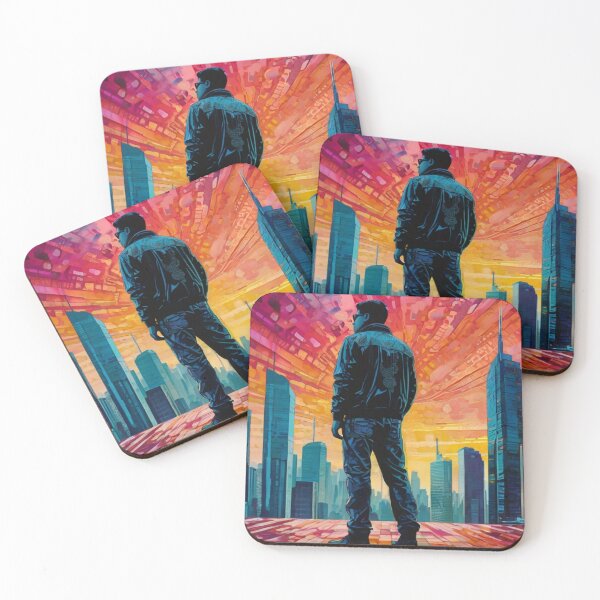 Item preview, Cityscape enveloped in the warm hues of sunrise  designed and sold by KilianSzmid.