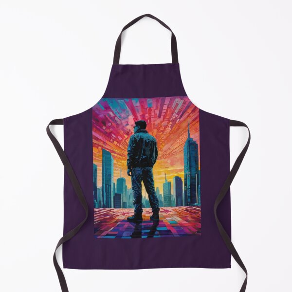 Item preview, Cityscape enveloped in the warm hues of sunrise designed and sold by KilianSzmid.