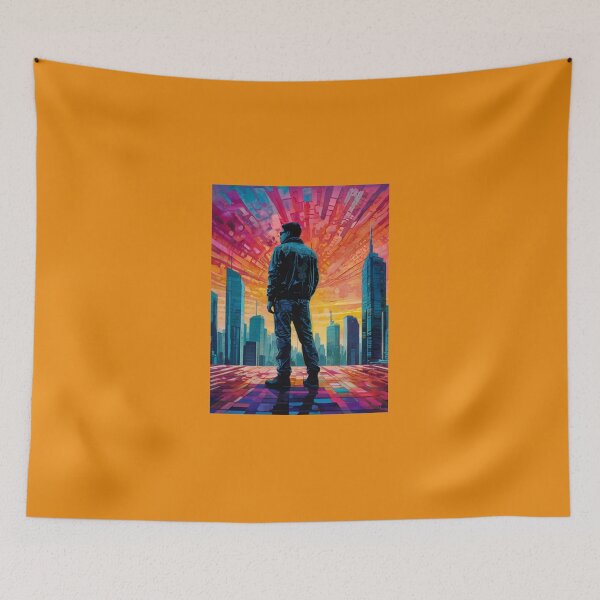 Item preview, Cityscape enveloped in the warm hues of sunrise  designed and sold by KilianSzmid.
