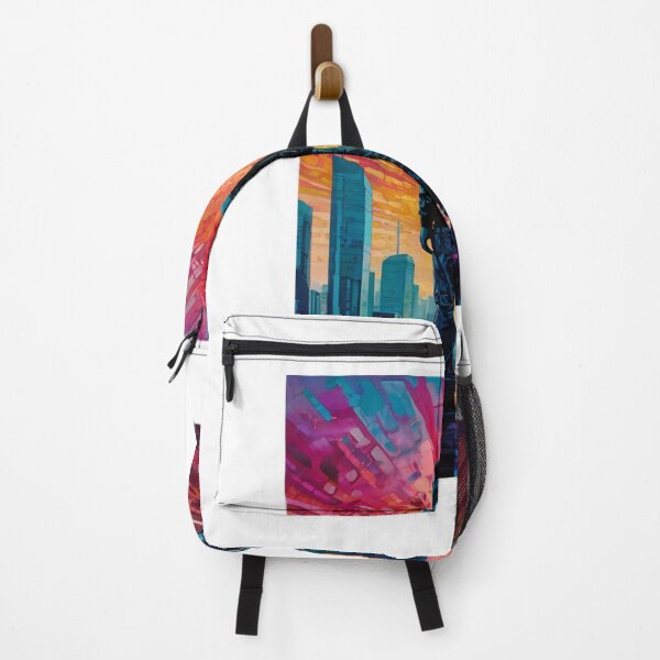 Item preview, Cityscape enveloped in the warm hues of sunrise designed and sold by KilianSzmid.