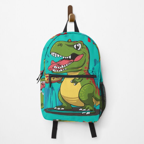 Item preview, T-Rex Pizza Party: Cartoon Dinosaur Enjoying Pizza designed and sold by StellarValor.