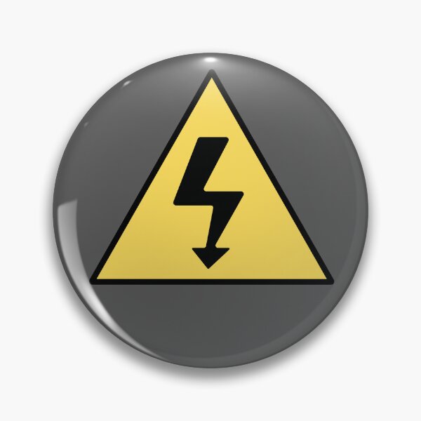 Item preview, Electricity Warning Triangle designed and sold by MtValleyDesign.