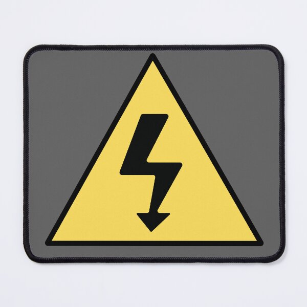 Item preview, Electricity Warning Triangle designed and sold by MtValleyDesign.