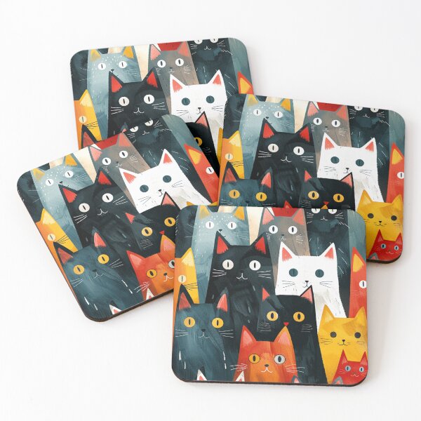 Item preview, Colorful Flock designed and sold by TilesHQ.