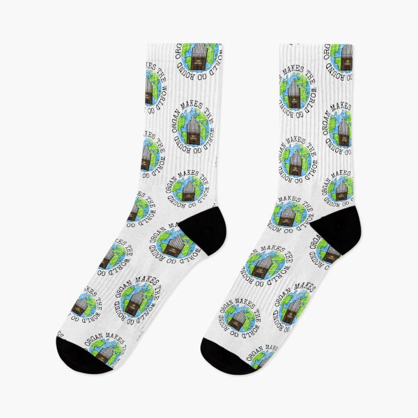 Item preview, Organ Makes The World Go Round, Church Organist Earth Day designed and sold by doodlerob.