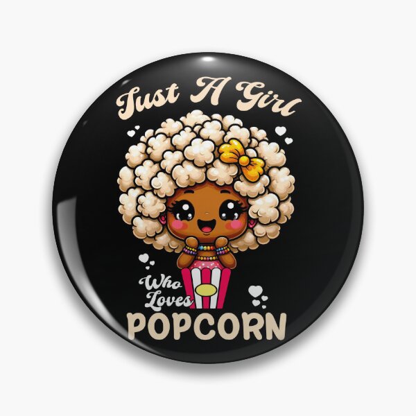 Artikelvorschau, Nur ein Mädchen, das Popcorn liebt. Lustiges Afro-Frauen-Popcorn-Liebhaber-Geschenk entworfen und verkauft von JUSTBEELEGANT.