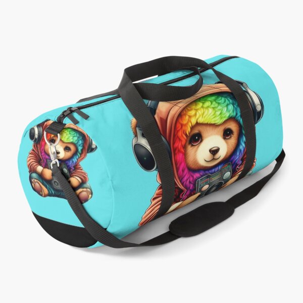 Item preview, Cute Kawaii LGBTQIA+ Pride Bear with Rainbow Fur designed and sold by Travelslightly.