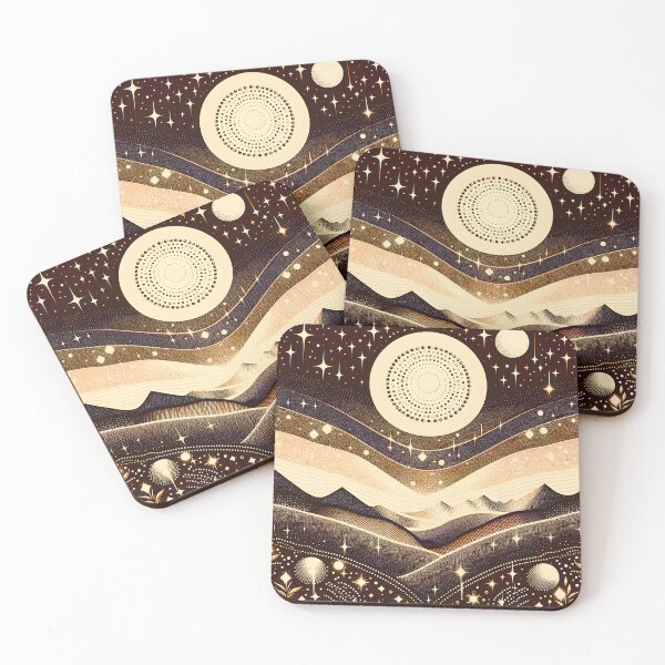Item preview, Dreamy Starry Night - Vintage Brown designed and sold by SilverPegasus.