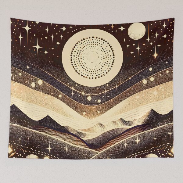 Item preview, Dreamy Starry Night - Vintage Brown designed and sold by SilverPegasus.