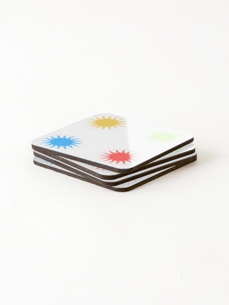 Thumbnail 4 of 5, Coasters (Set of 4), Sun pack designed and sold by InfiniteSticker.