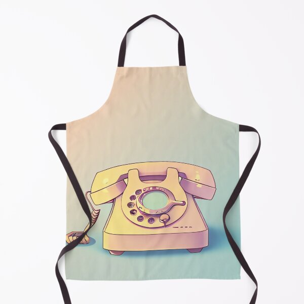 Item preview, 80s Style Pastel Pink Vintage Phone Drawing designed and sold by thejoyker1986.