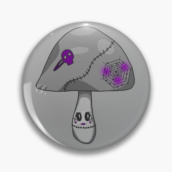 Item preview, Emo goth spooky mushroom designed and sold by blackygoldcat.
