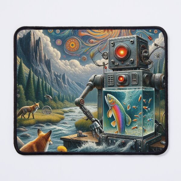 Item preview, Robot Fisherman designed and sold by bunnyboiler.