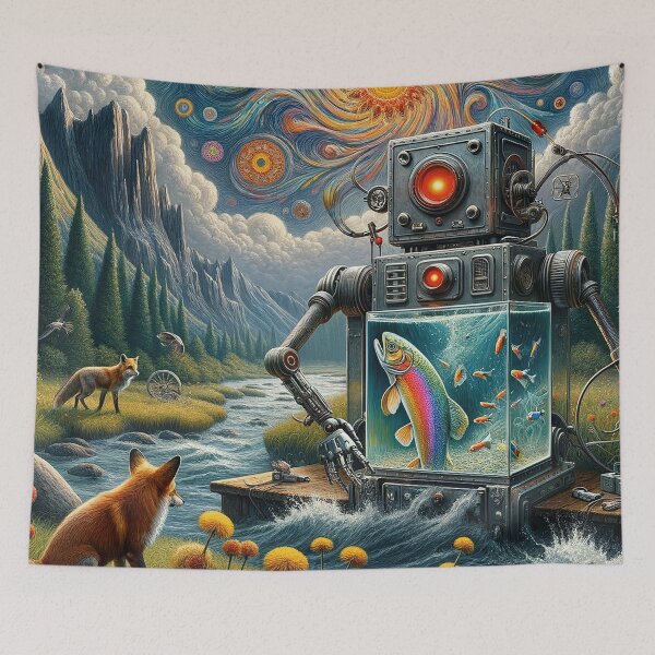 Item preview, Robot Fisherman designed and sold by bunnyboiler.