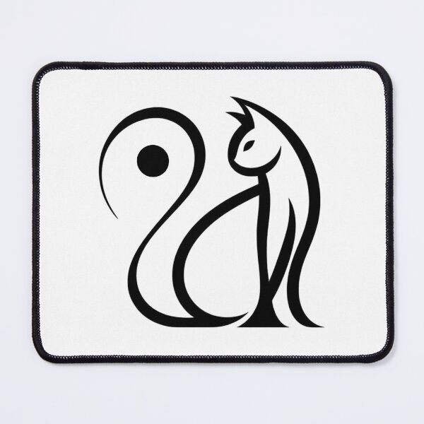 Item preview, One Line Cat -  Abstract minimal cat single line art designed and sold by MusesWhispers.