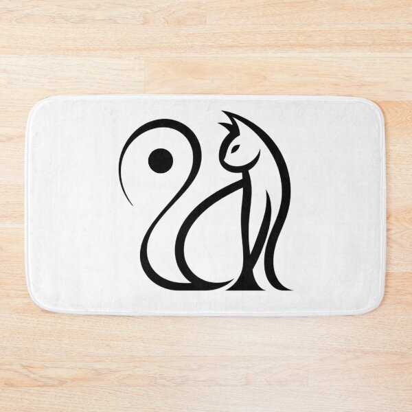 Item preview, One Line Cat -  Abstract minimal cat single line art designed and sold by MusesWhispers.