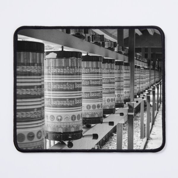 Item preview, Buddhist Prayer Wheels, Monochrome designed and sold by Imladris01.