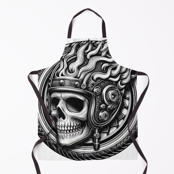 Item preview, Biker Skull Helmet Logo designed and sold by Biker Gramps Gear.