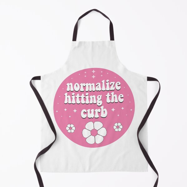 Item preview, Normalize Hitting The Curb! Funny Meme Pink Car Bumper designed and sold by BUMPER-STICKERS.
