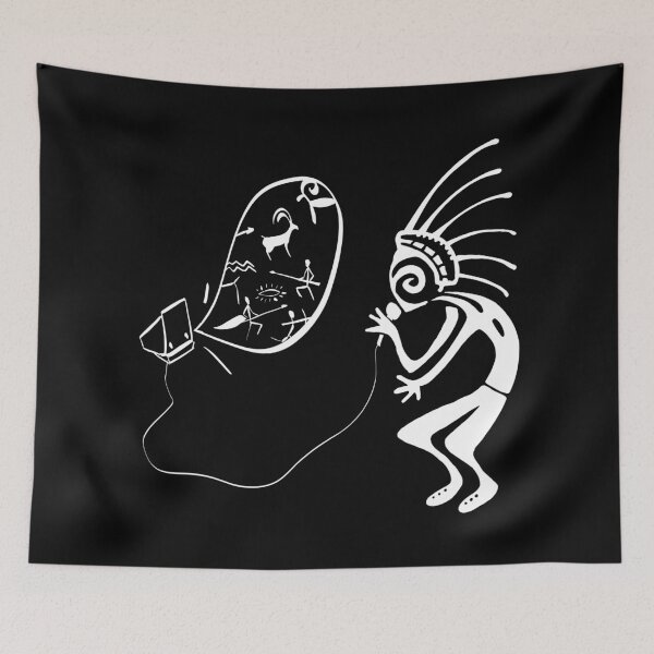Item preview, Kokopelli karaoke white designed and sold by nogamax.