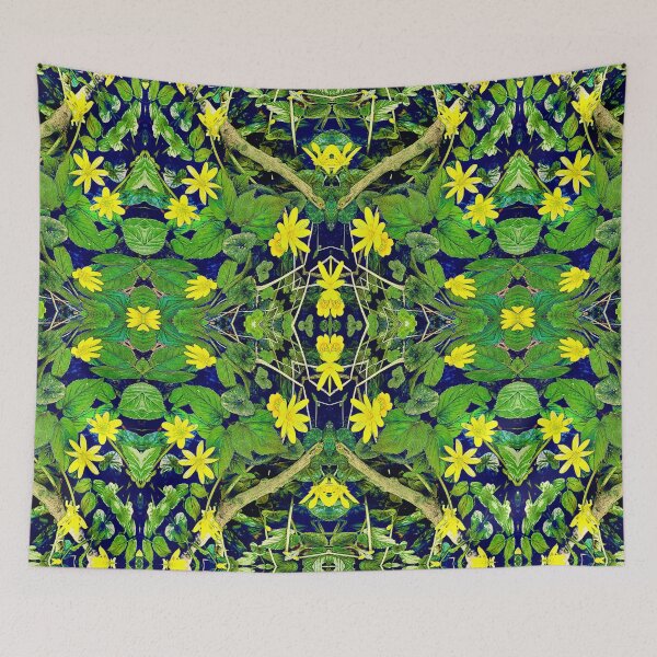 Item preview, Pattern from Lesser celandine with leaves.  designed and sold by Robin3DT.