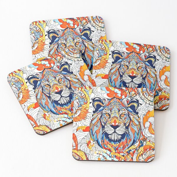 Item preview, Fiery Lion Art designed and sold by Health And Fitness Posts e-Store.