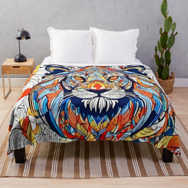 Item preview, Fiery Lion Art designed and sold by Health And Fitness Posts e-Store.
