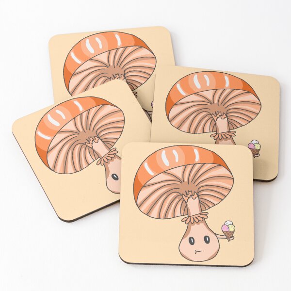 Item preview, Orange mushroom with ice cream designed and sold by blackygoldcat.