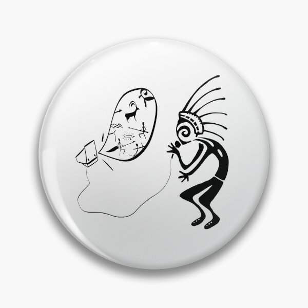 Item preview, Kokopelli karaoke black designed and sold by nogamax.