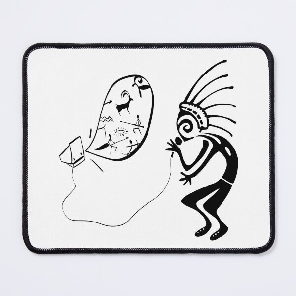 Item preview, Kokopelli karaoke black designed and sold by nogamax.