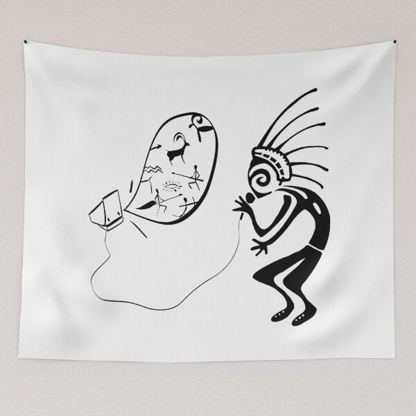 Item preview, Kokopelli karaoke black designed and sold by nogamax.
