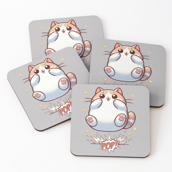 Item preview, Copy of Popping Fat Cat Sticker designed and sold by Psycho-Crazy.