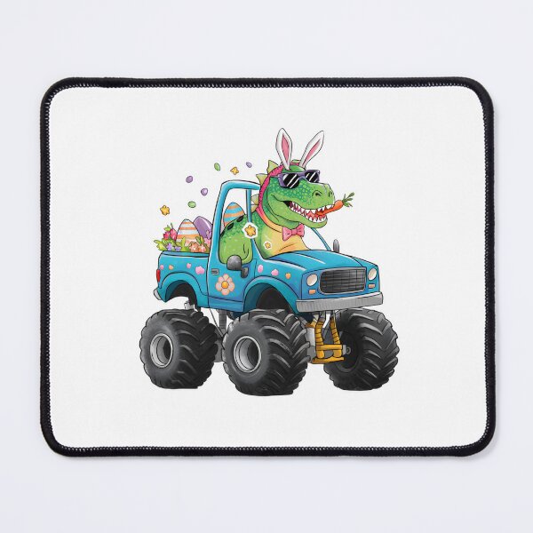 Item preview, Funny Dinosaur Happy Easter Monster truck  designed and sold by Micjr.