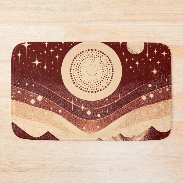 Item preview, Dreamy Starry Night - Burgundy Red designed and sold by SilverPegasus.