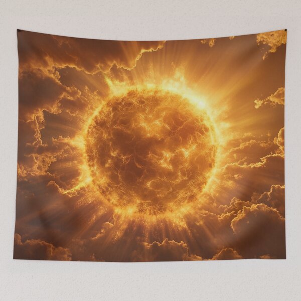 Item preview, The Magnificent Sun Digital Art Print designed and sold by kelvinmonye.