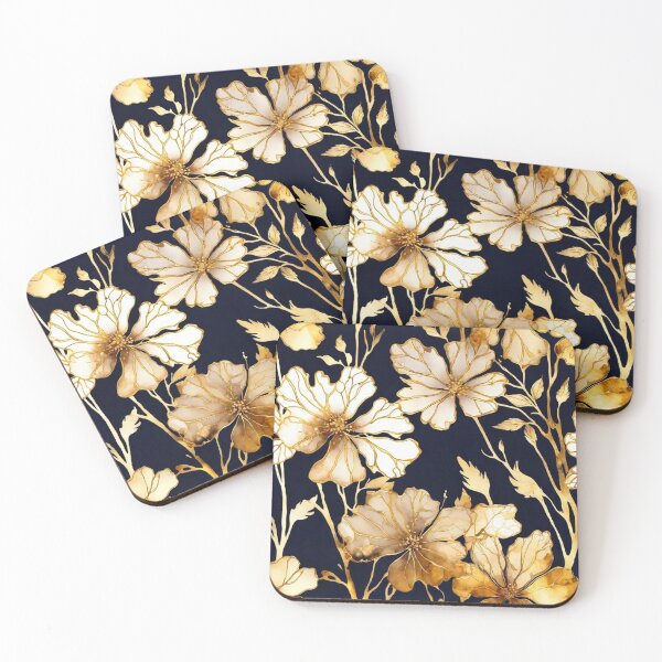 Item preview, Golden Flowers, dark spring designed and sold by Sisyset.