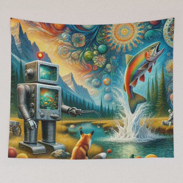 Item preview, Robot Fisherman Fox Aquarium designed and sold by bunnyboiler.