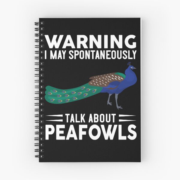 Item preview, Warning I May Spontaneously Talk About Peafowls designed and sold by OX-tright.