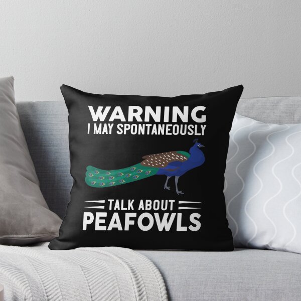 Item preview, Warning I May Spontaneously Talk About Peafowls designed and sold by OX-tright.