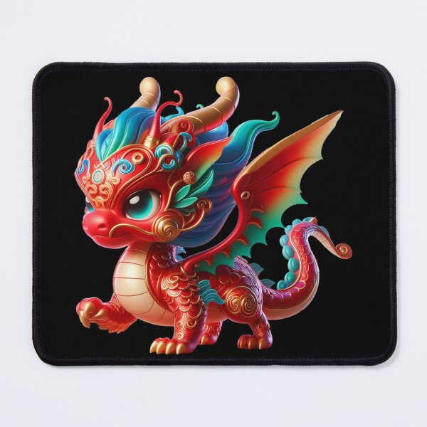 Item preview, Cute Red Chinese Dragon Chibi designed and sold by CHIBI_POPZ.