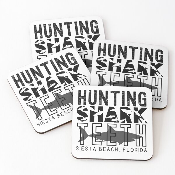 Item preview, Siesta Beach Florida (Hunting Shark Teeth) designed and sold by Whackadoodletee.