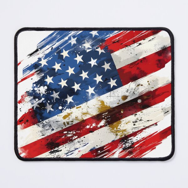 Item preview, Artistic abstract American flag print designed and sold by dcrc.