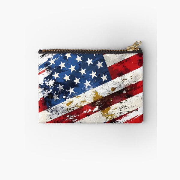 Item preview, Artistic abstract American flag print designed and sold by dcrc.