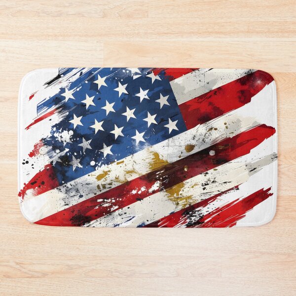 Item preview, Artistic abstract American flag print designed and sold by dcrc.