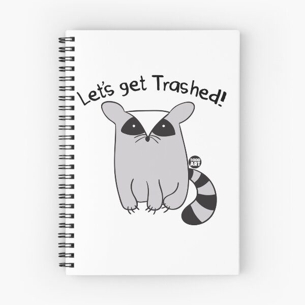 Item preview, LETS GET TRASHED RACOON CUTE designed and sold by TODD GOLDMAN.