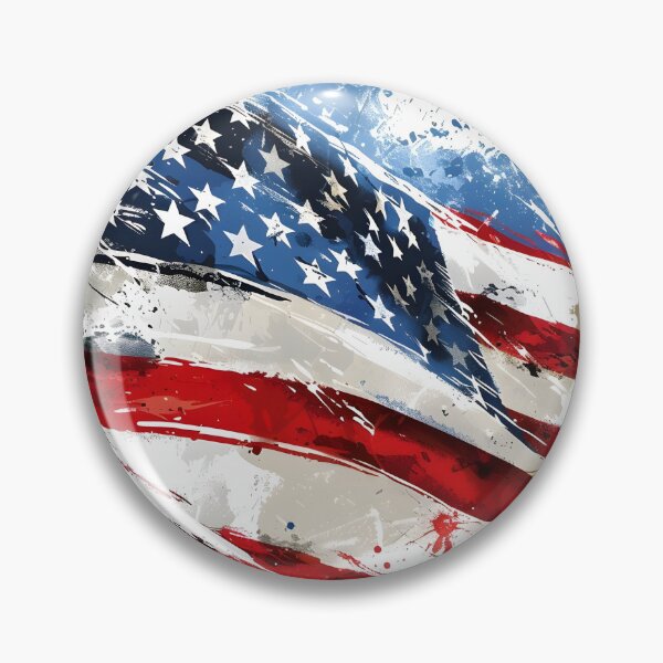 Item preview, artistic abstract american flag print designed and sold by dcrc.