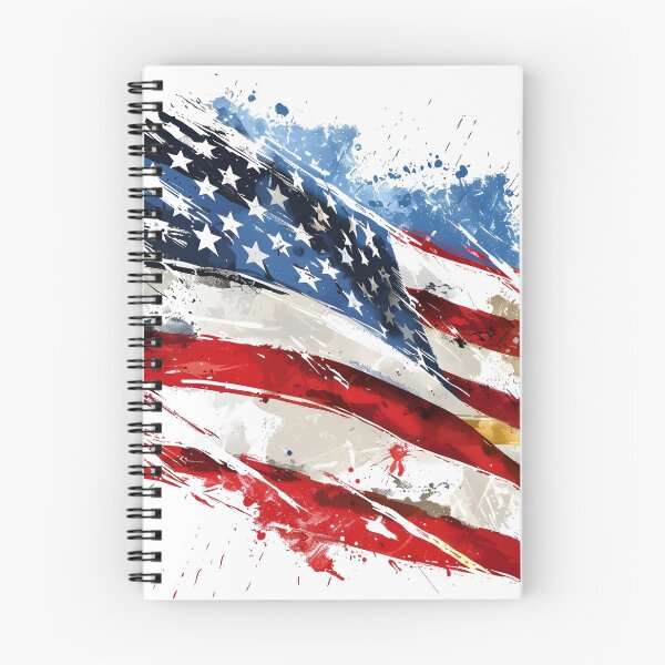 Item preview, artistic abstract american flag print designed and sold by dcrc.