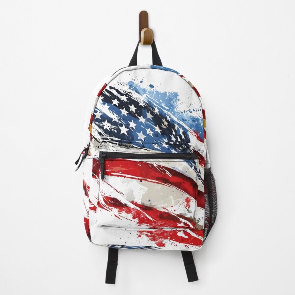 Item preview, artistic abstract american flag print designed and sold by dcrc.