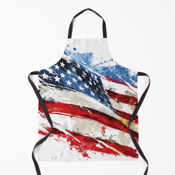 Item preview, artistic abstract american flag print designed and sold by dcrc.
